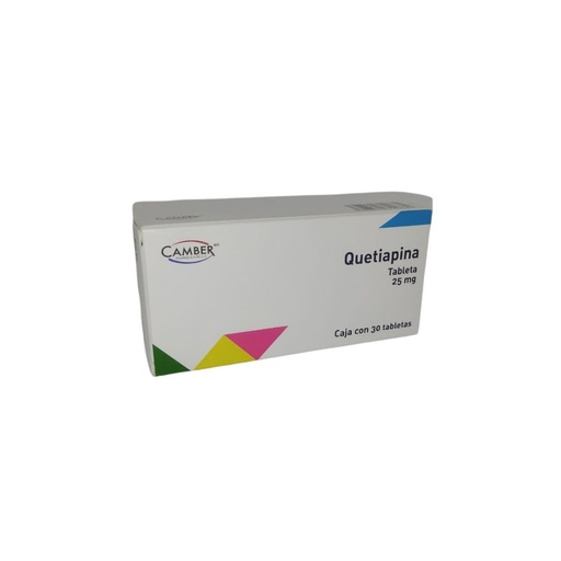 Quetiapina 25mg c/30 tabletas (Camber)